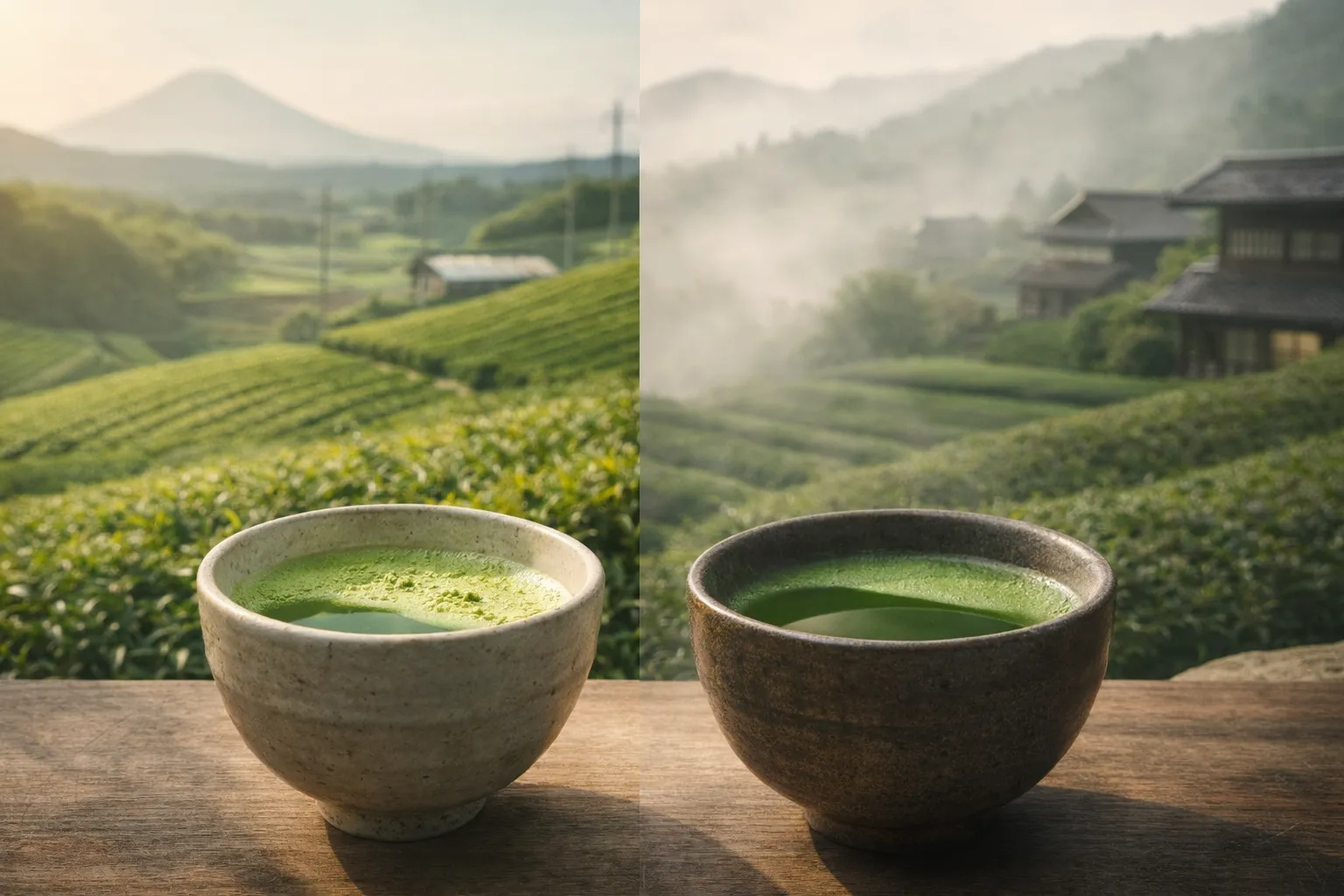 Kagoshima vs Uji matcha comparison