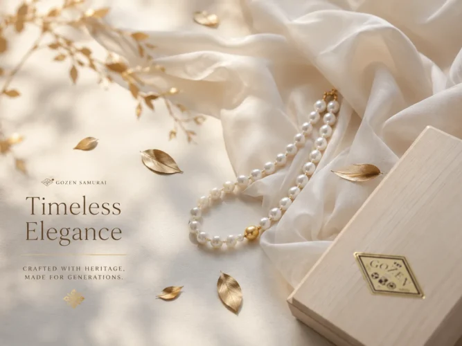 Luxury Pearl Necklace bygozen samurai
