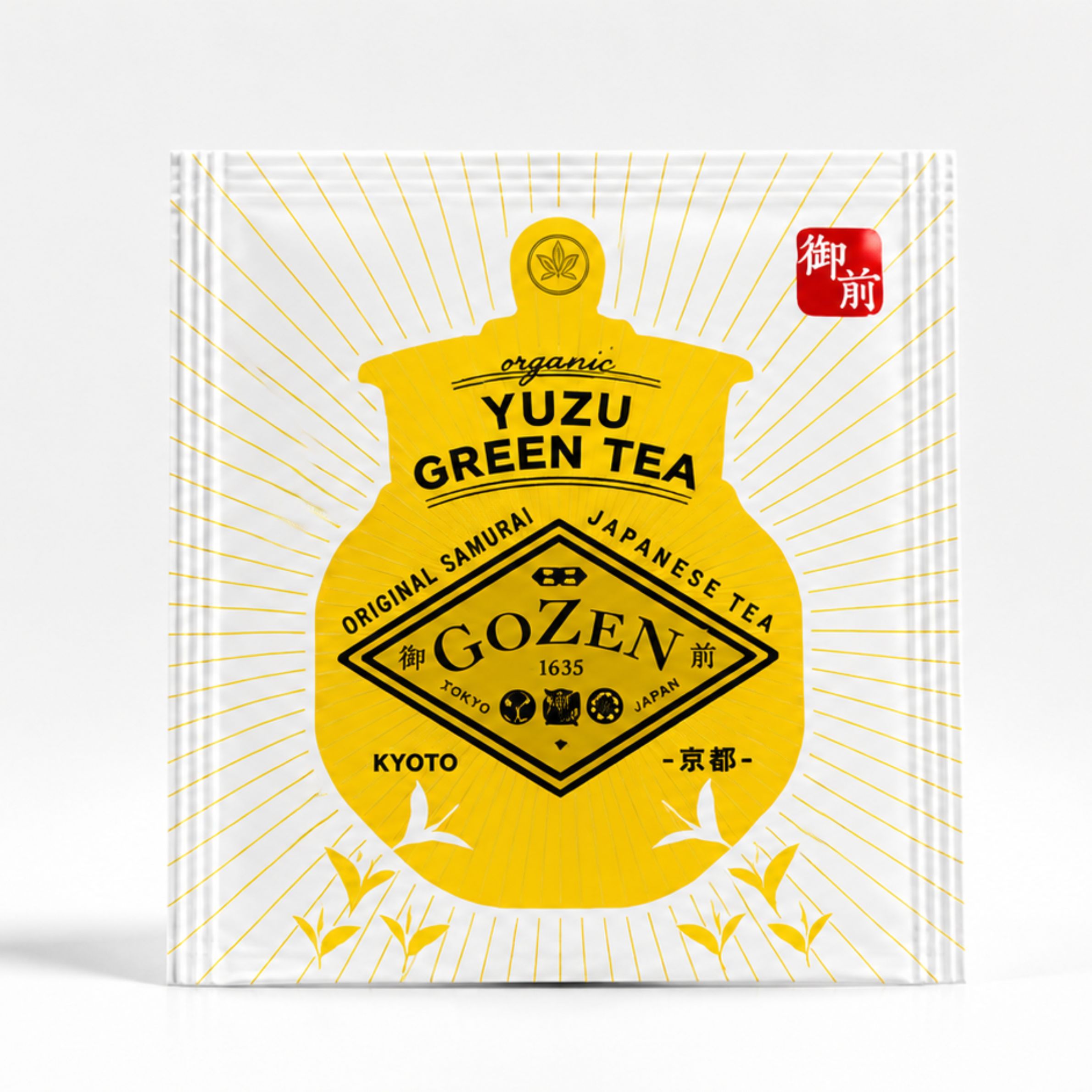 Gozen Yuzu Green Tea Samurai Series tea bags
